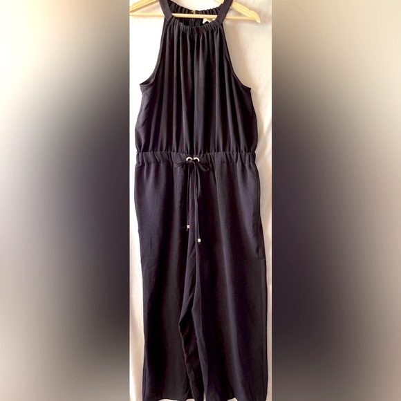 Women’s Michael Kors Cinched Waist Drawstring Jumpsuit - Picture 6 of 7
